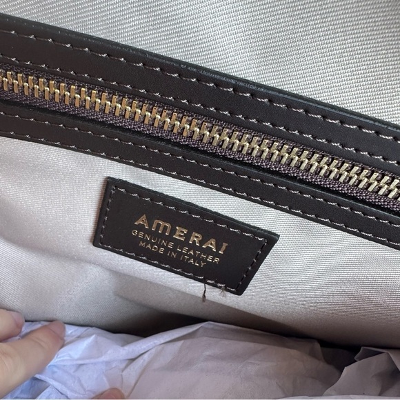 Classic Dark Brown Suede Tote Bag - Picture 7 of 11